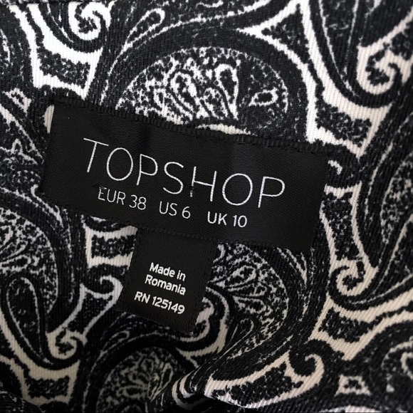 TOPSHOP / Paisley Cutout Mini Dress - Picture 6 of 7